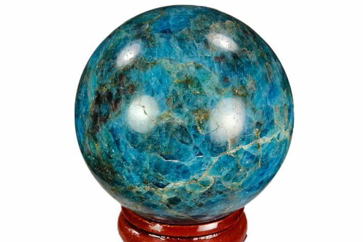Bright Blue Apatite Sphere - Madagascar #121789